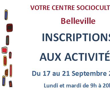 Inscriptions rentrée 2018/2019