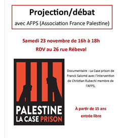 Projection débat avec Association France Palestine (AFPS)