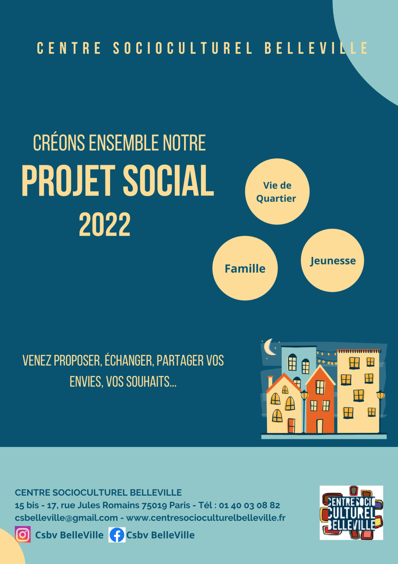 Questionnaire pour le renouvellement projet social! | Centre ...